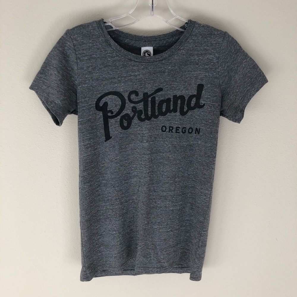 Portland, Oregon Casual Gray Short Sleeve Tee